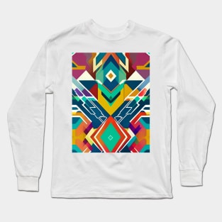 Mix colors with symmetrical design perfect for a gym bag Long Sleeve T-Shirt